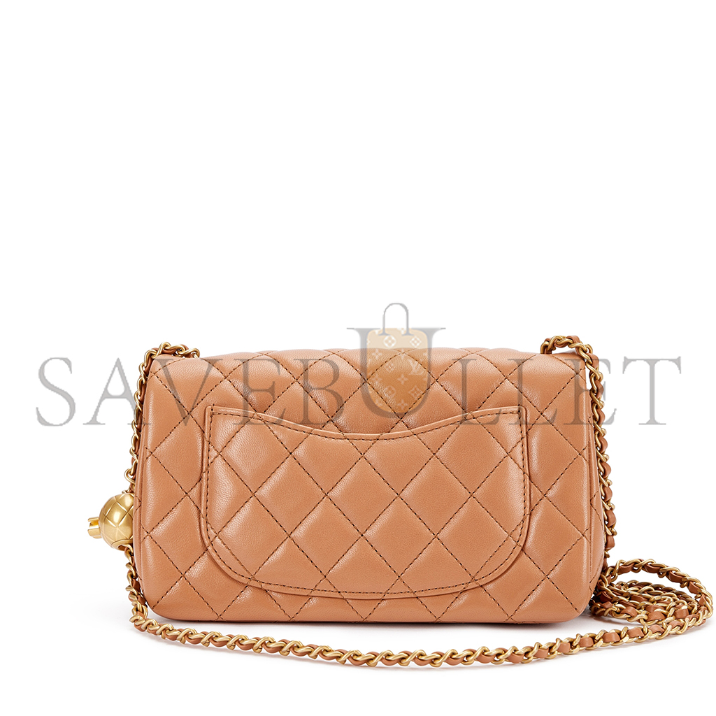 CHANEL MASTER GOLDEN BALL CHAIN FLAP BAG LARGE MINI  (20*13*7cm)